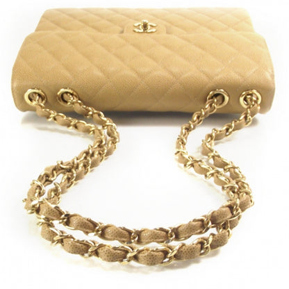 Chanel Caviar Jumbo Classic Flap Beige 5 of 10