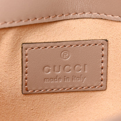 Gucci Calfskin Matelasse Super Mini GG Marmont Shoulder Bag Porcelain Rose 6 of 11