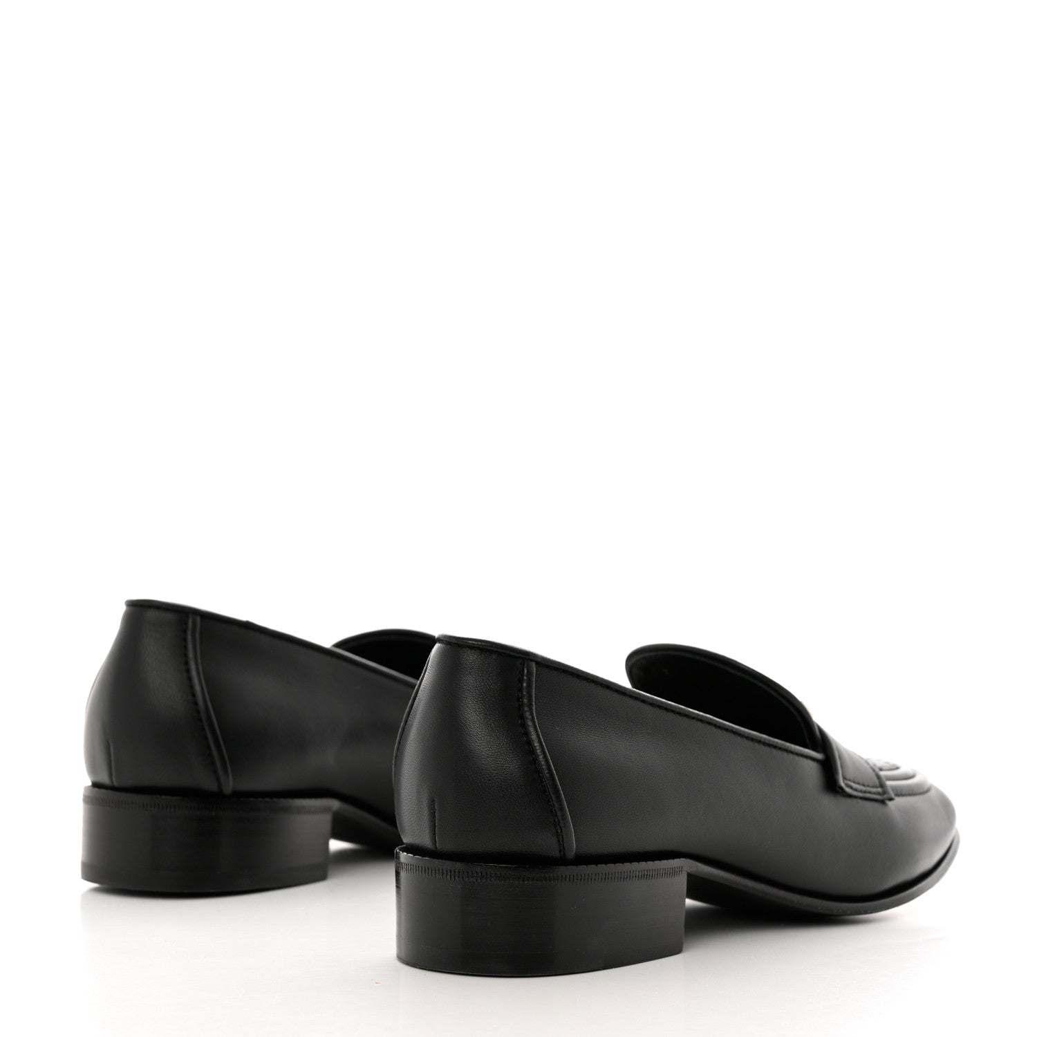 Chanel Lambskin Quilted Boy Loafers 38 Black 3 of 12