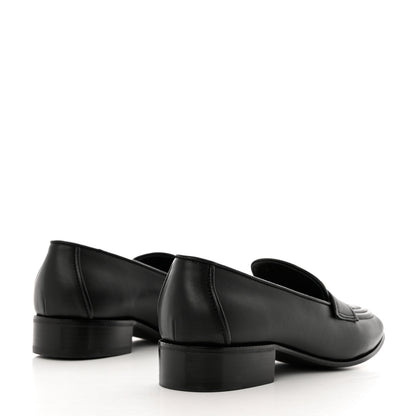Chanel Lambskin Quilted Boy Loafers 38 Black 3 of 12