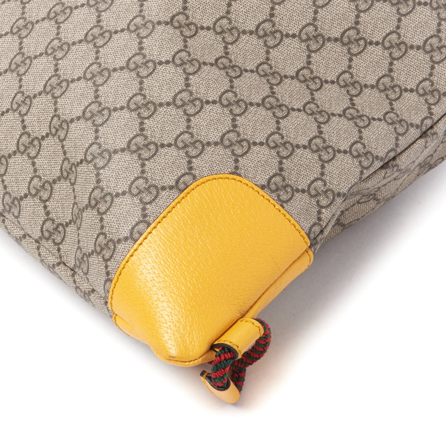 GG Supreme Monogram Neo Vintage Drawstring Backpack Beige New Acero Crop