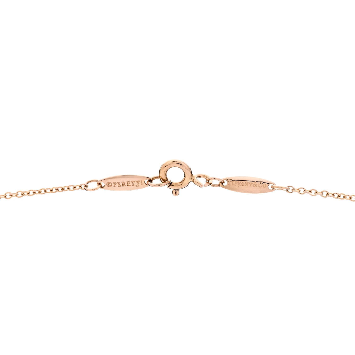 Tiffany 18K Rose Gold Diamond .31ctw Elsa Peretti Diamonds by the Yard Sprinkle Necklace 4 of 6