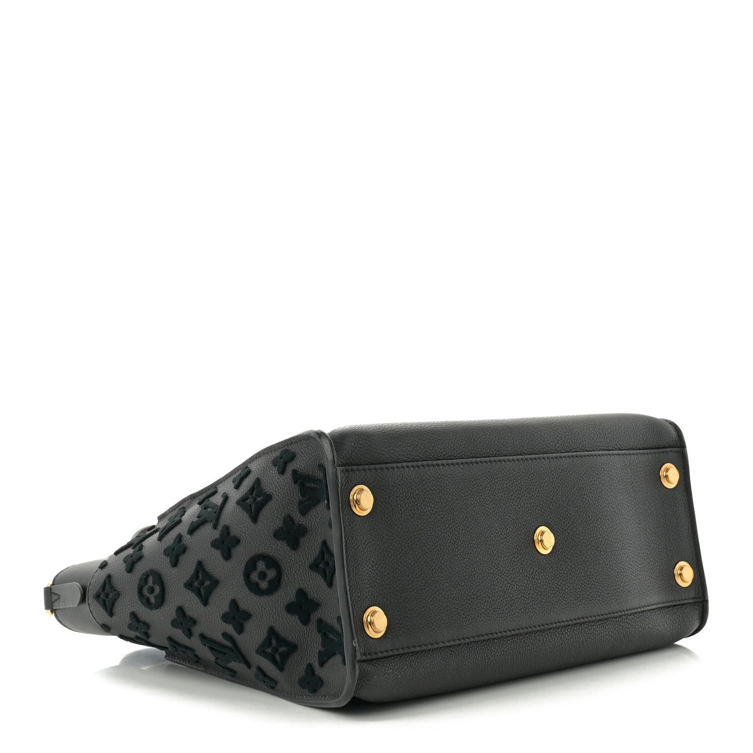 Louis Vuitton Calfskin Monogram Tufting On My Side Black 4 of 10