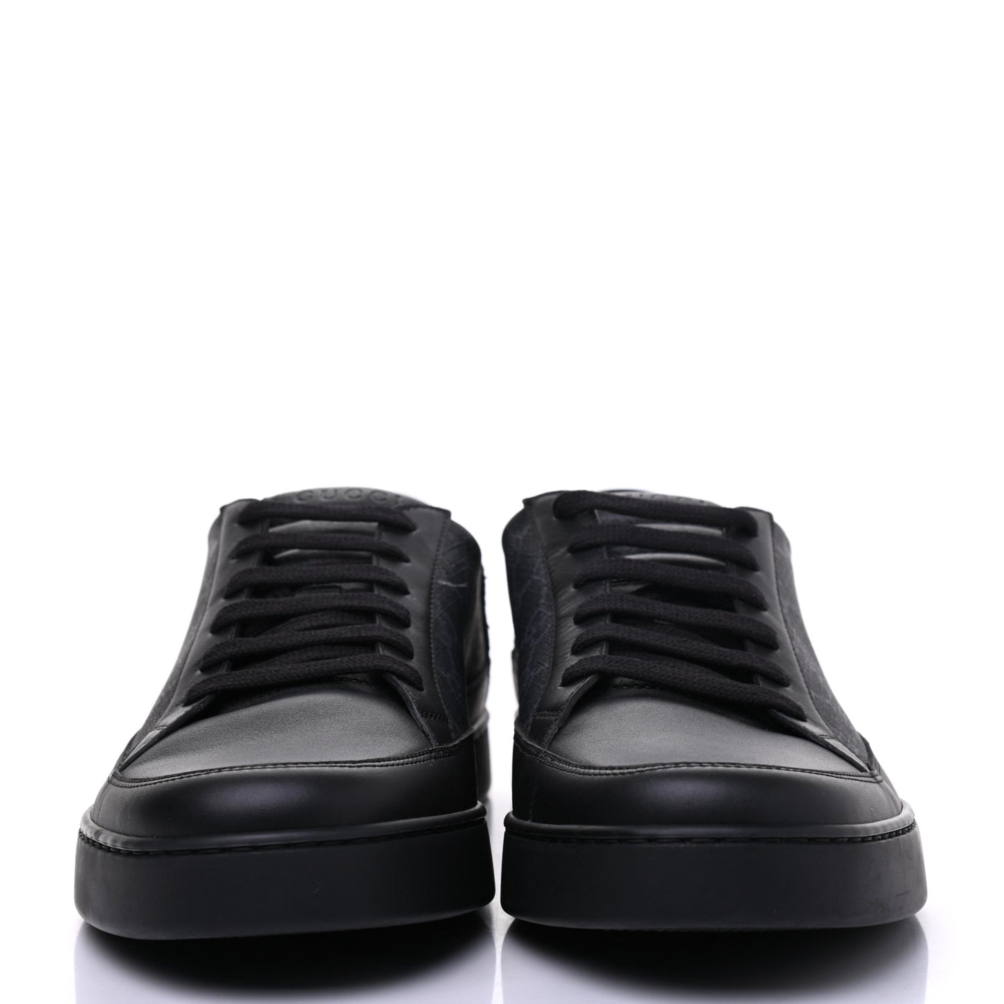 GG Supreme Monogram Mens Low Top Sneakers 11 Black