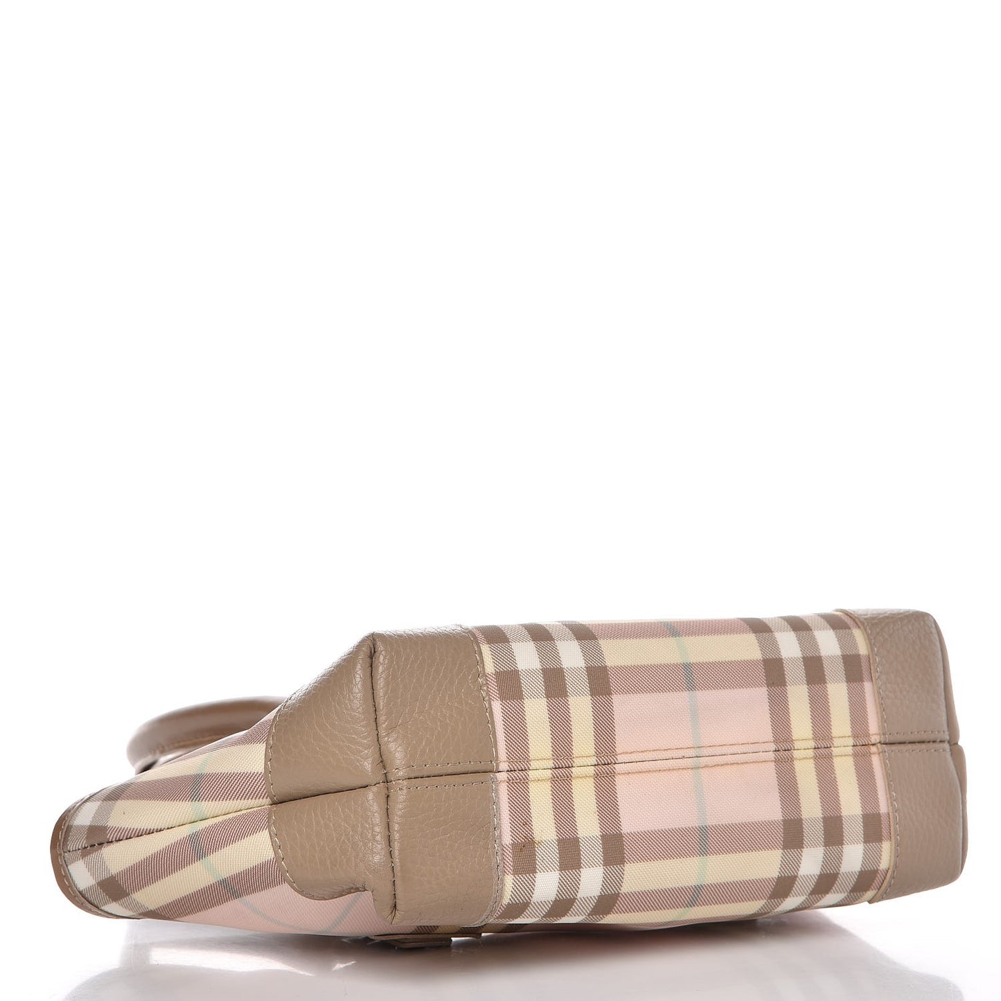 Candy Check Small Tote Pink Beige