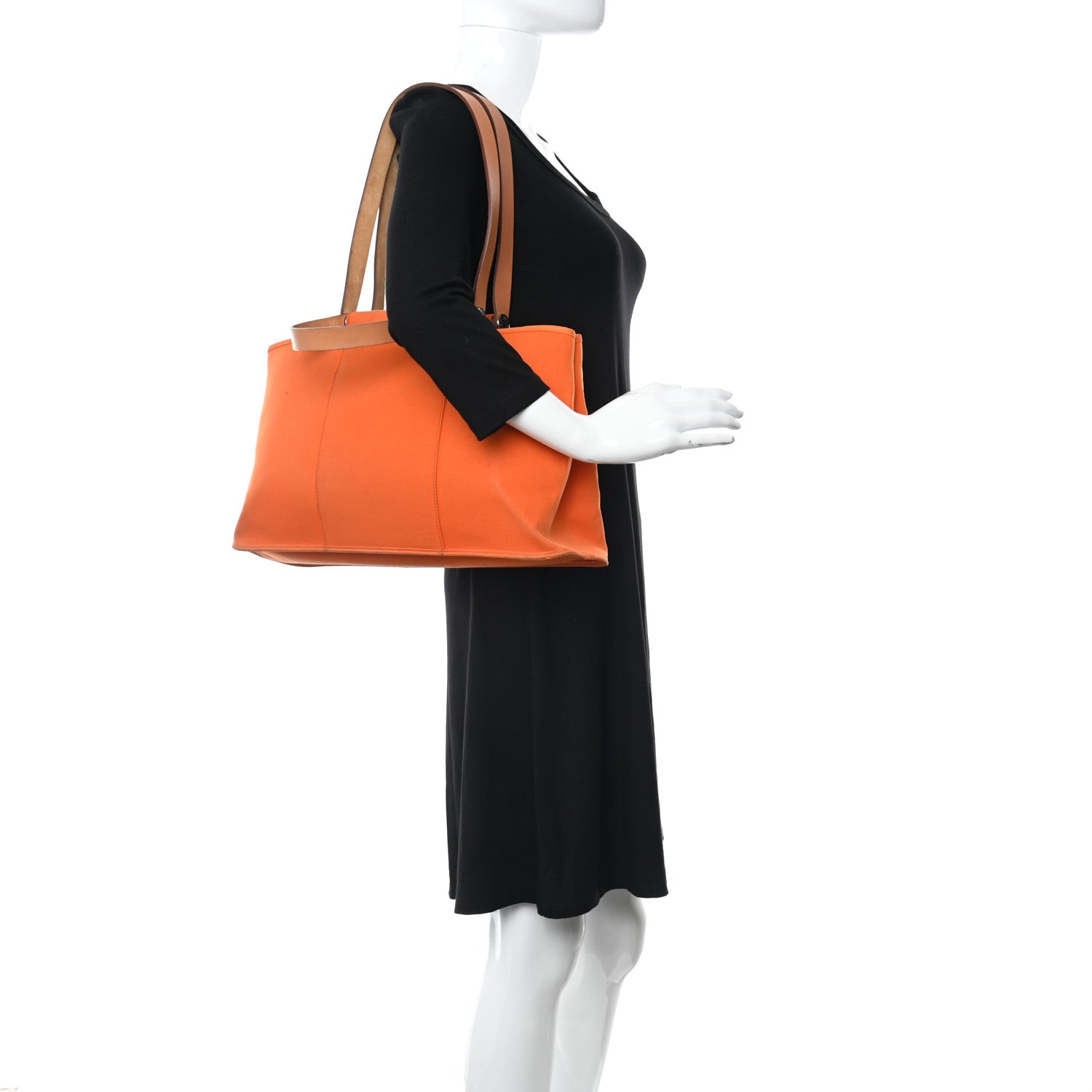Hermes Toile Cabag 39 Orange 2 of 12