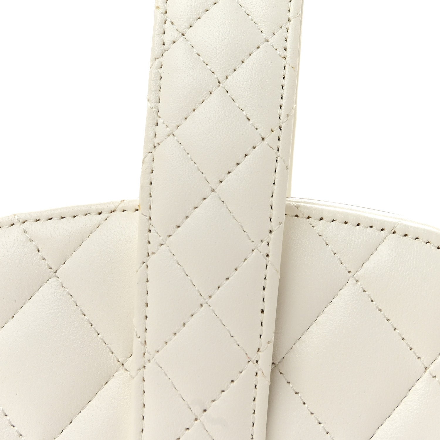 Chanel Lambskin Minaudiere Vanity With Handle White 7 of 10