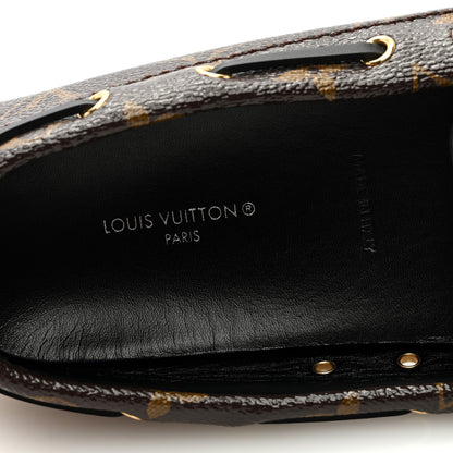 Louis Vuitton Patent Reverse Monogram Gloria Loafers 37 7 of 7