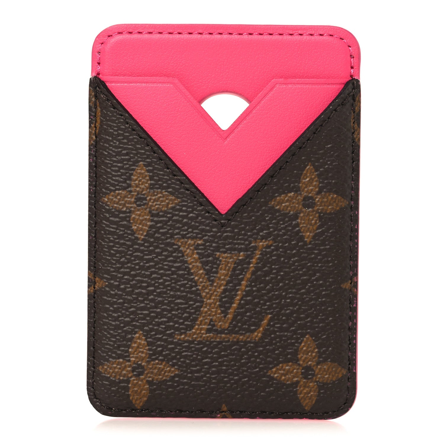 Louis Vuitton Monogram Macassar Magnetic Card Holder Pondichery Pink 1 of 7