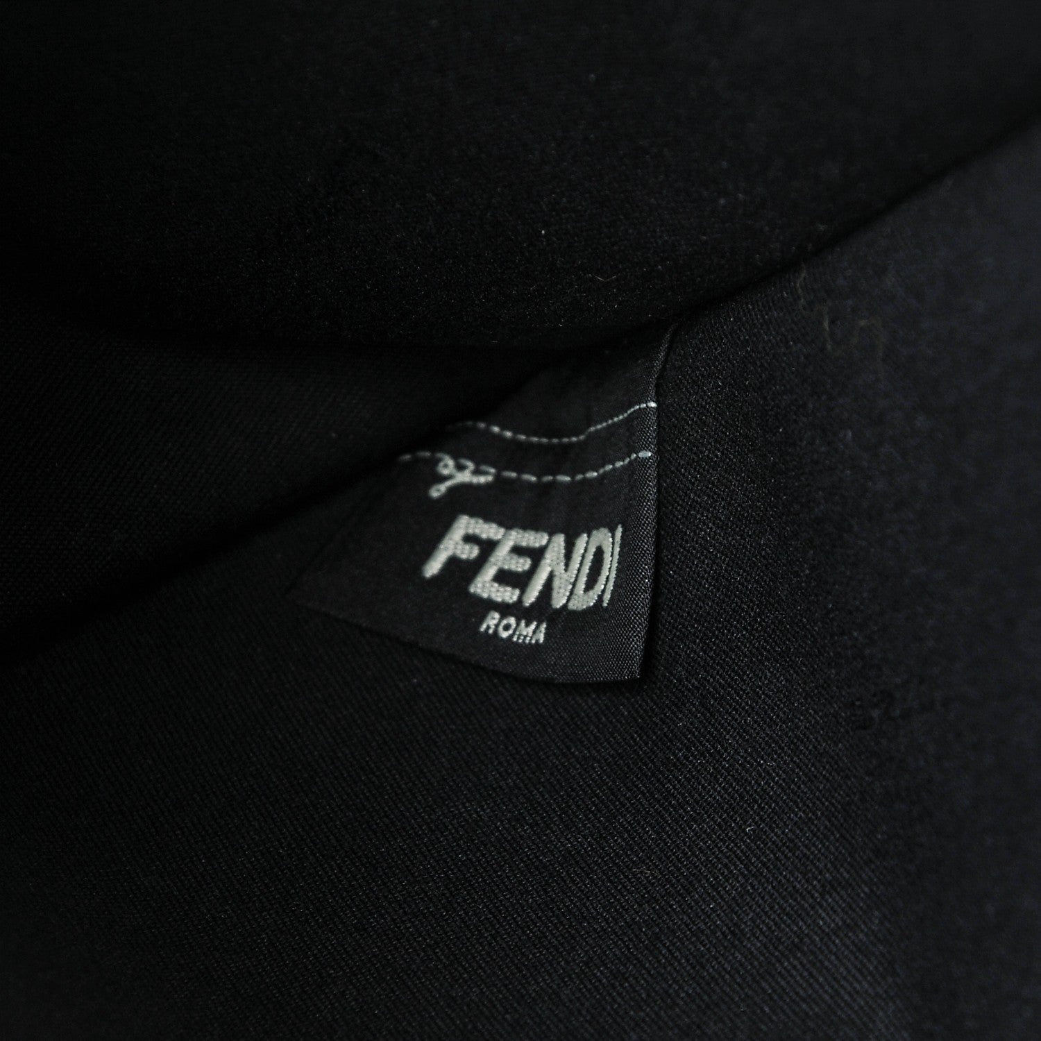 Fendi Vitello Dolce Fox Elaphe Ayers Hypnoteyes Zip Around Pouch Black Giallo Multicolor 8 of 8