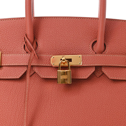 Hermes Togo Birkin 35 Rose Thé 7 of 10