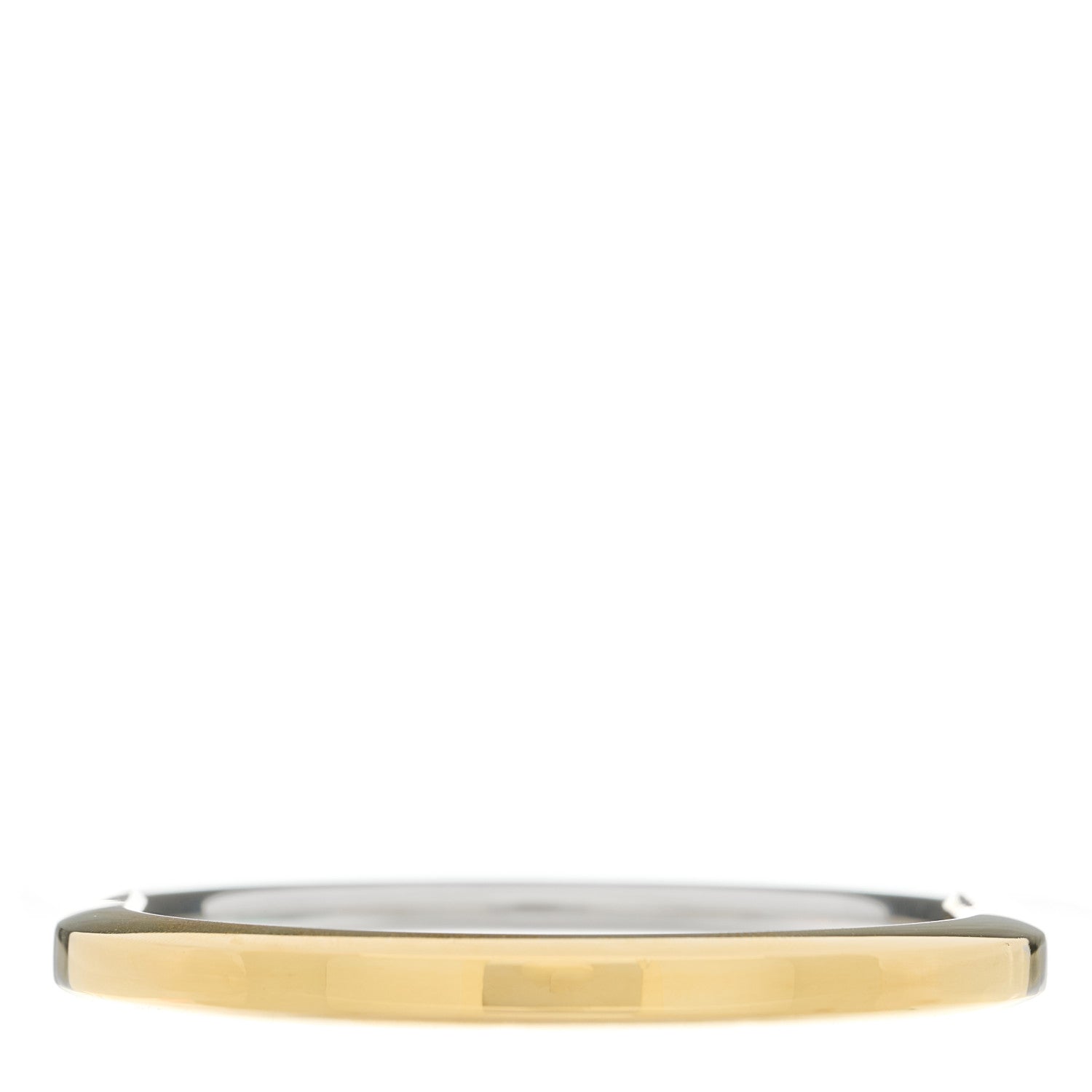 Tiffany 18K Yellow White Gold Diamond Tiffany Lock Half Pave Bangle Bracelet 4 of 6