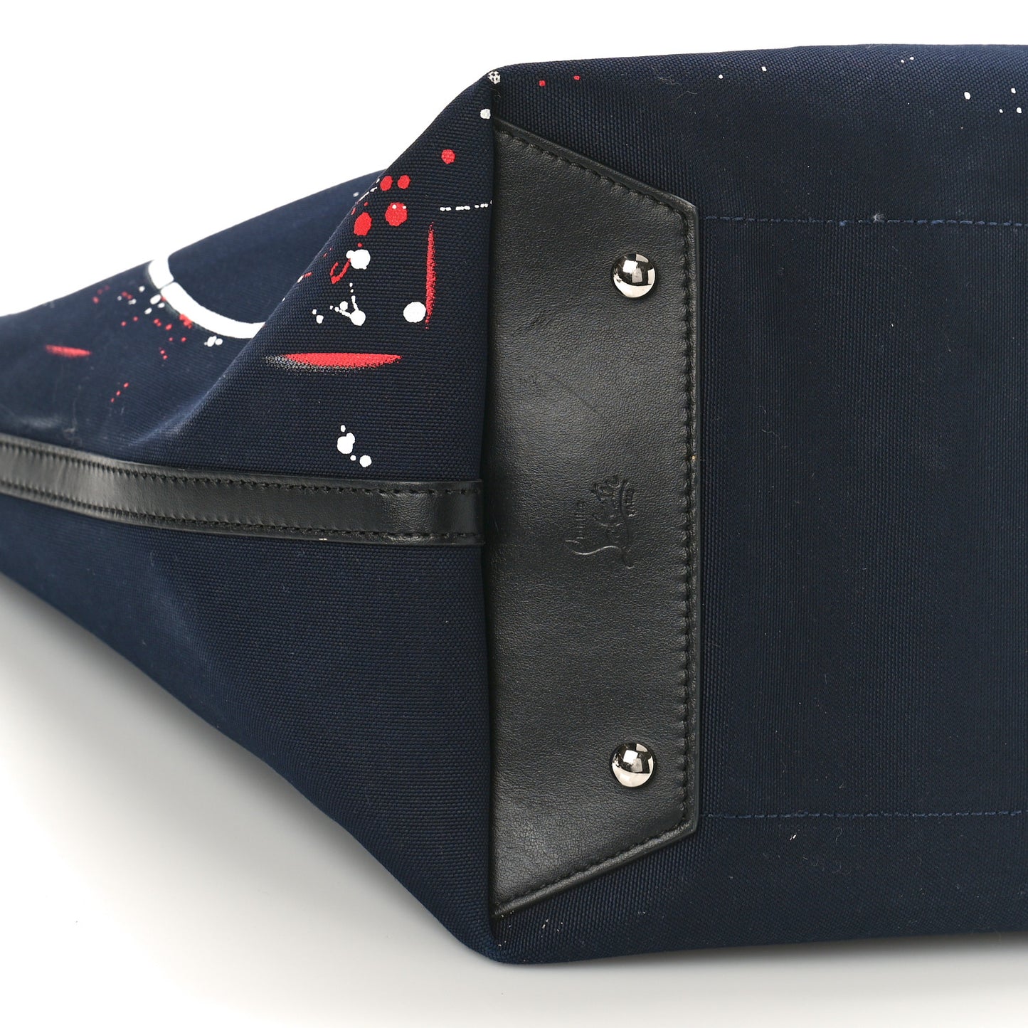 Denim Frangibus Printed Tote Dark Blue Multicolor