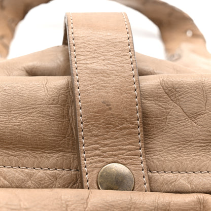 Chloe Snakeskin Calfskin Silverado Shoulder Bag Beige 12 of 14