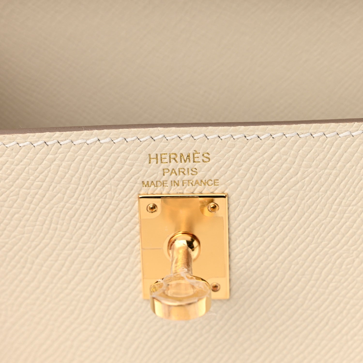 Hermes Epsom Kelly Sellier 25 Craie 6 of 11