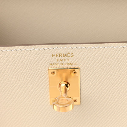 Hermes Epsom Kelly Sellier 25 Craie 6 of 11