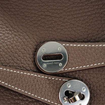 Hermes Taurillon Clemence Lindy 30 Etoupe 9 of 11