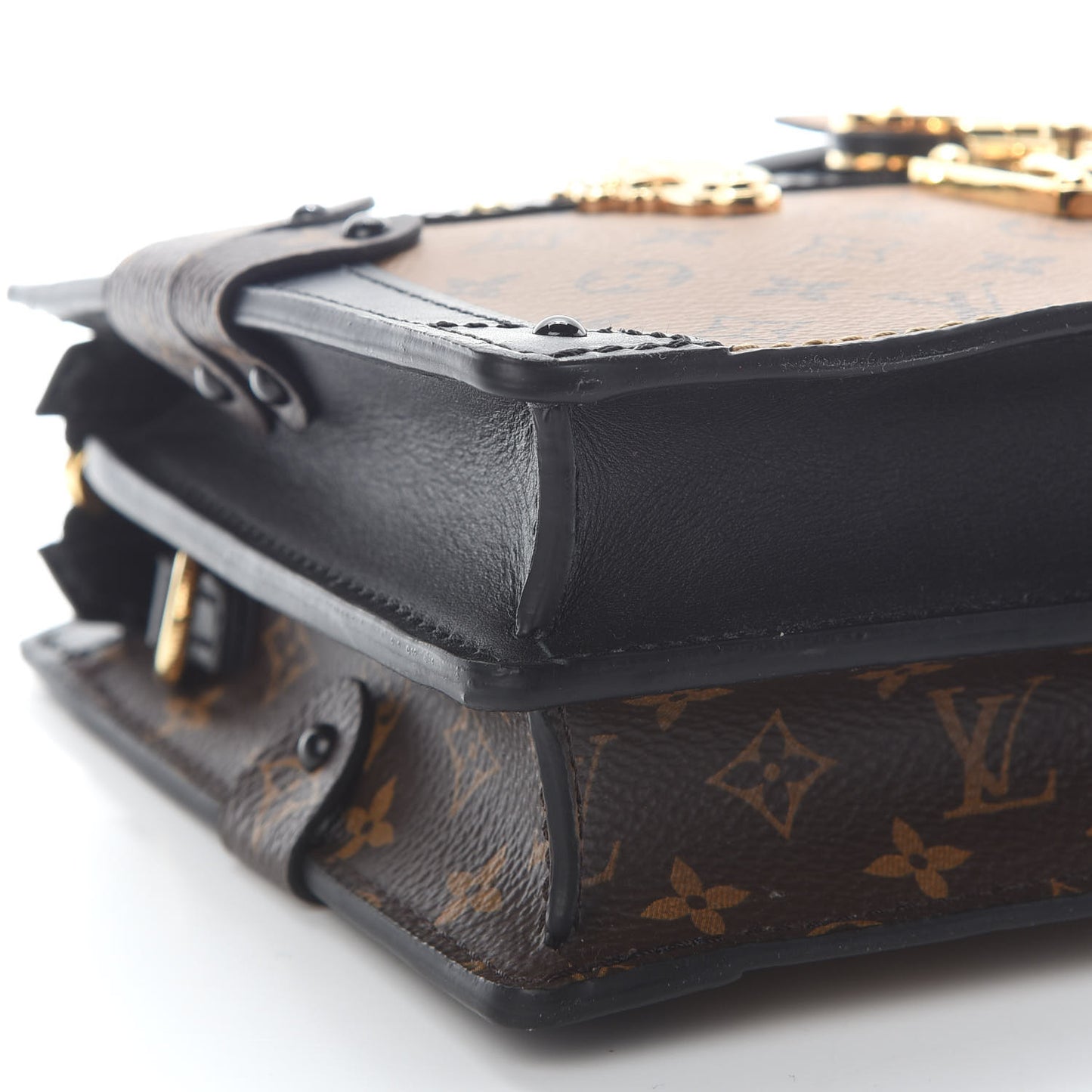 Reverse Monogram Trunk Clutch