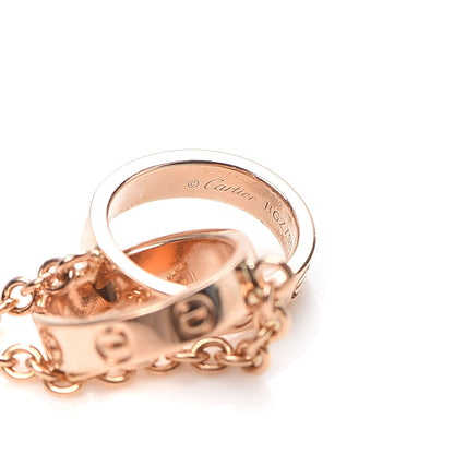 Cartier 18K Pink Gold Interlocking LOVE Bracelet 5 of 6