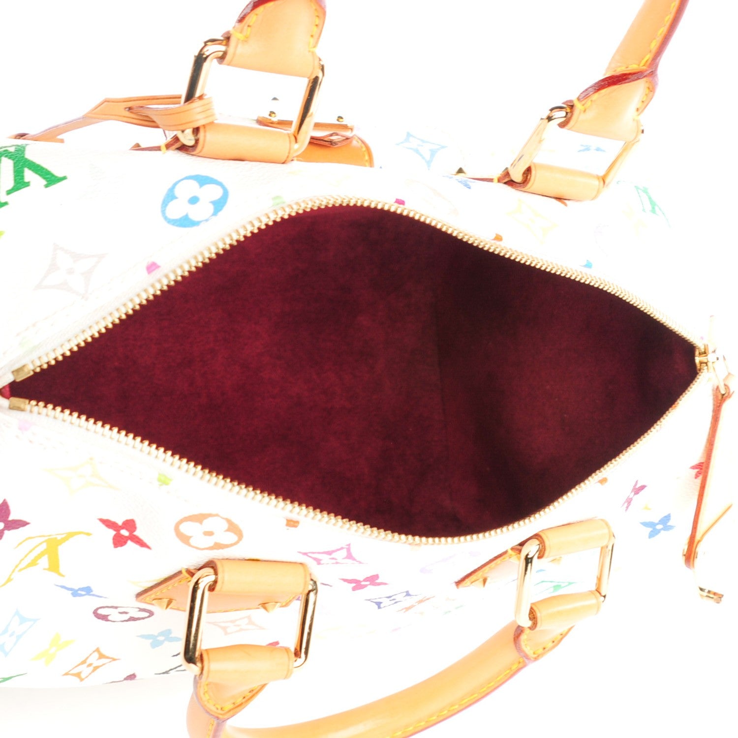 Louis Vuitton Monogram Multicolor Speedy 30 White 5 of 9