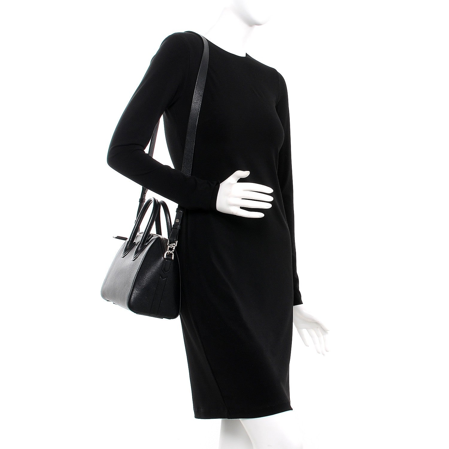 Givenchy Sugar Goatskin Mini Antigona Black 2 of 7