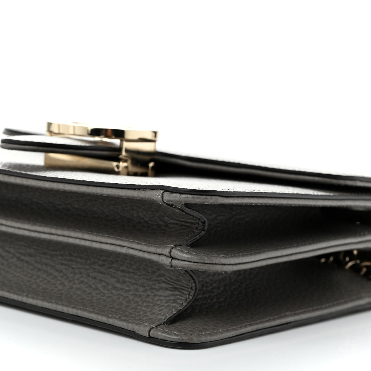 Dollar Calfskin Small Interlocking G Shoulder Bag Loess