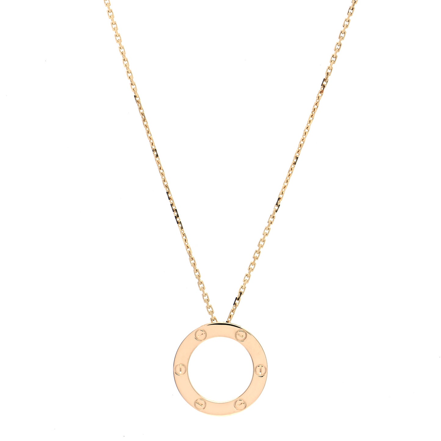 18K Yellow Gold LOVE Pendant Necklace