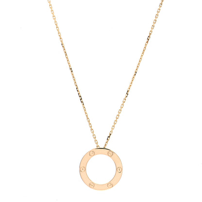 Cartier 18K Yellow Gold LOVE Pendant Necklace 1 of 8