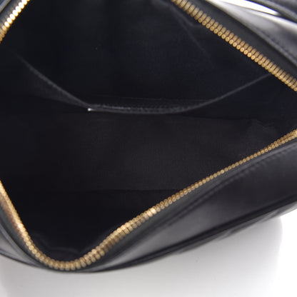 Saint Laurent Calfskin Matelasse Monogram Lou Camera Bag Black 7 of 9