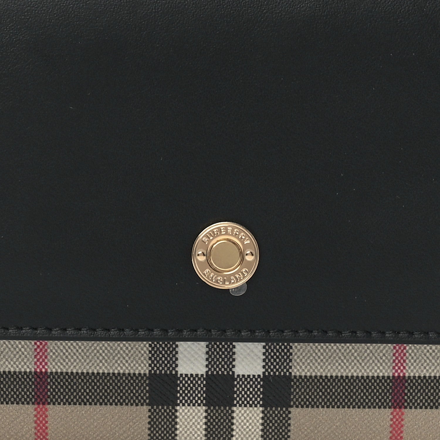 Burberry Calfskin Vintage Check New Hampshire Bag Black 9 of 12