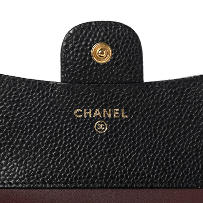 Chanel Caviar Quilted Compact Flap Wallet Black 6 of 10