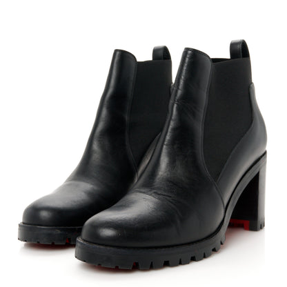 Christian Louboutin Calfskin Marchacroche 70 Chelsea Boots 36 Black 4 of 8