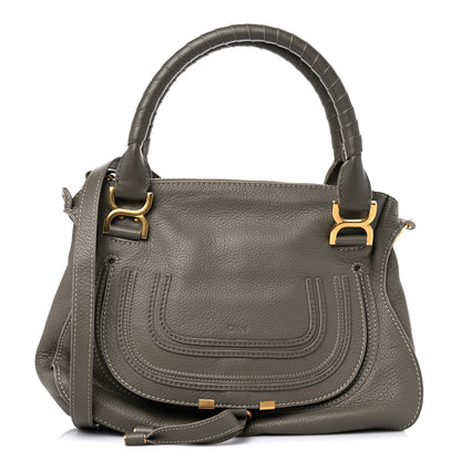 Chloe Calfskin Medium Marcie Satchel Baobab Green 1 of 9