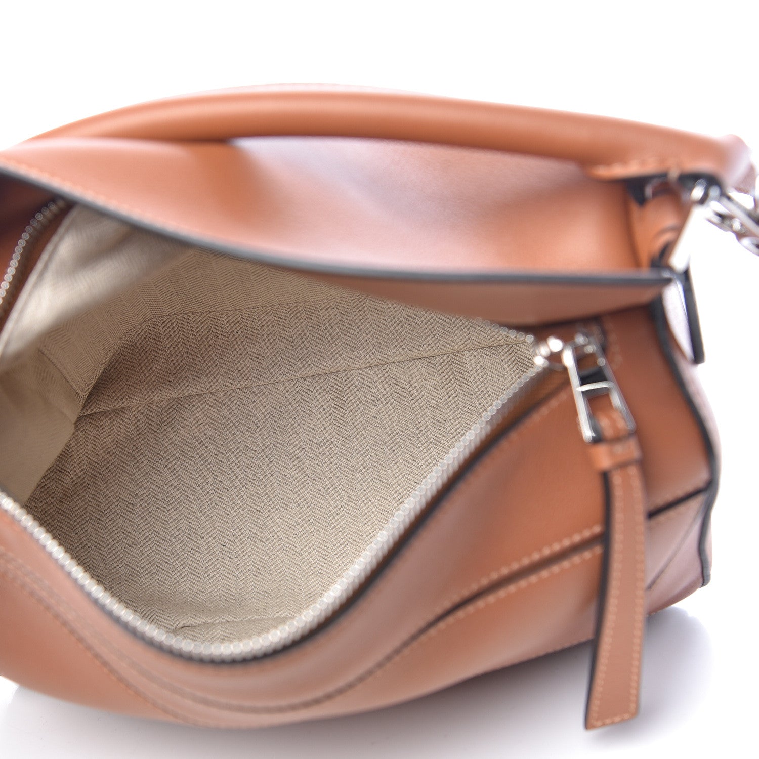 Loewe Calfskin Small Puzzle Bag Tan 5 of 9