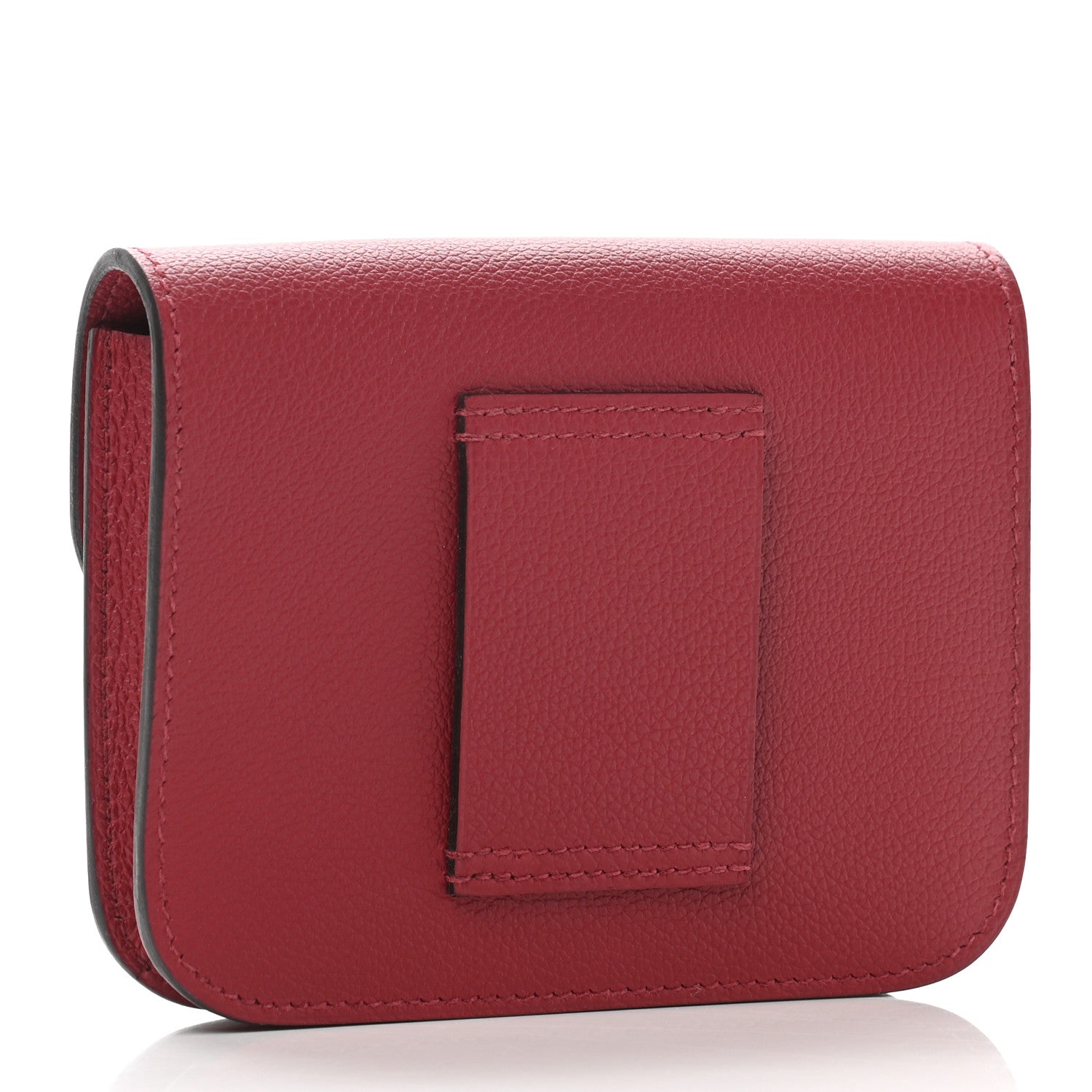 Hermes Evercolor Constance Slim Wallet Rouge Grenat 4 of 10