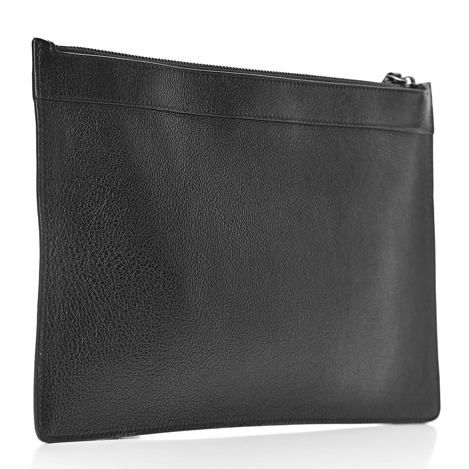 Valentino Garavani Calfskin VRing Clutch Pouch Black 3 of 6