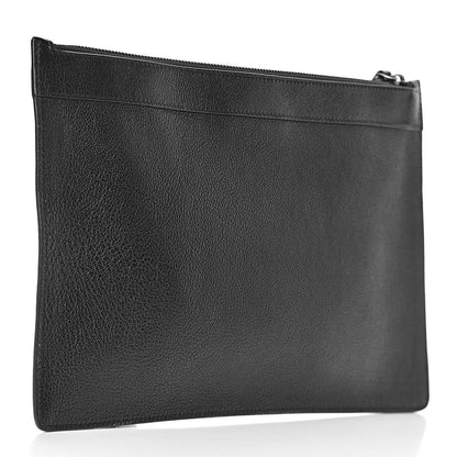 Valentino Garavani Calfskin VRing Clutch Pouch Black 3 of 6