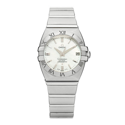 Omega Stainless Steel Mother of Pearl 31mm Constellation Double Eagle Automatic Watch 1590.70.00 1 of 5