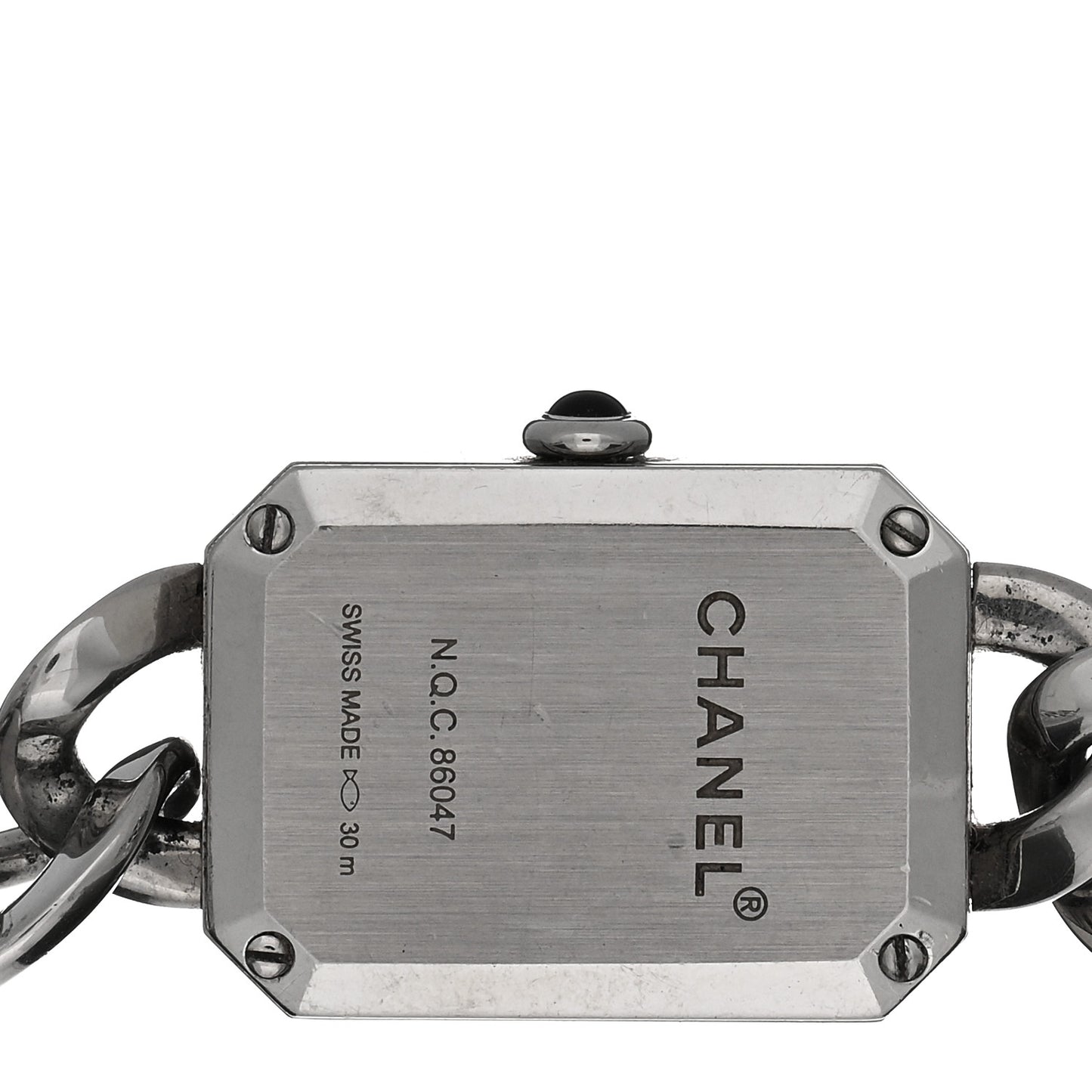 Stainless Steel 16mm Chain Premiere Quartz Watch Black