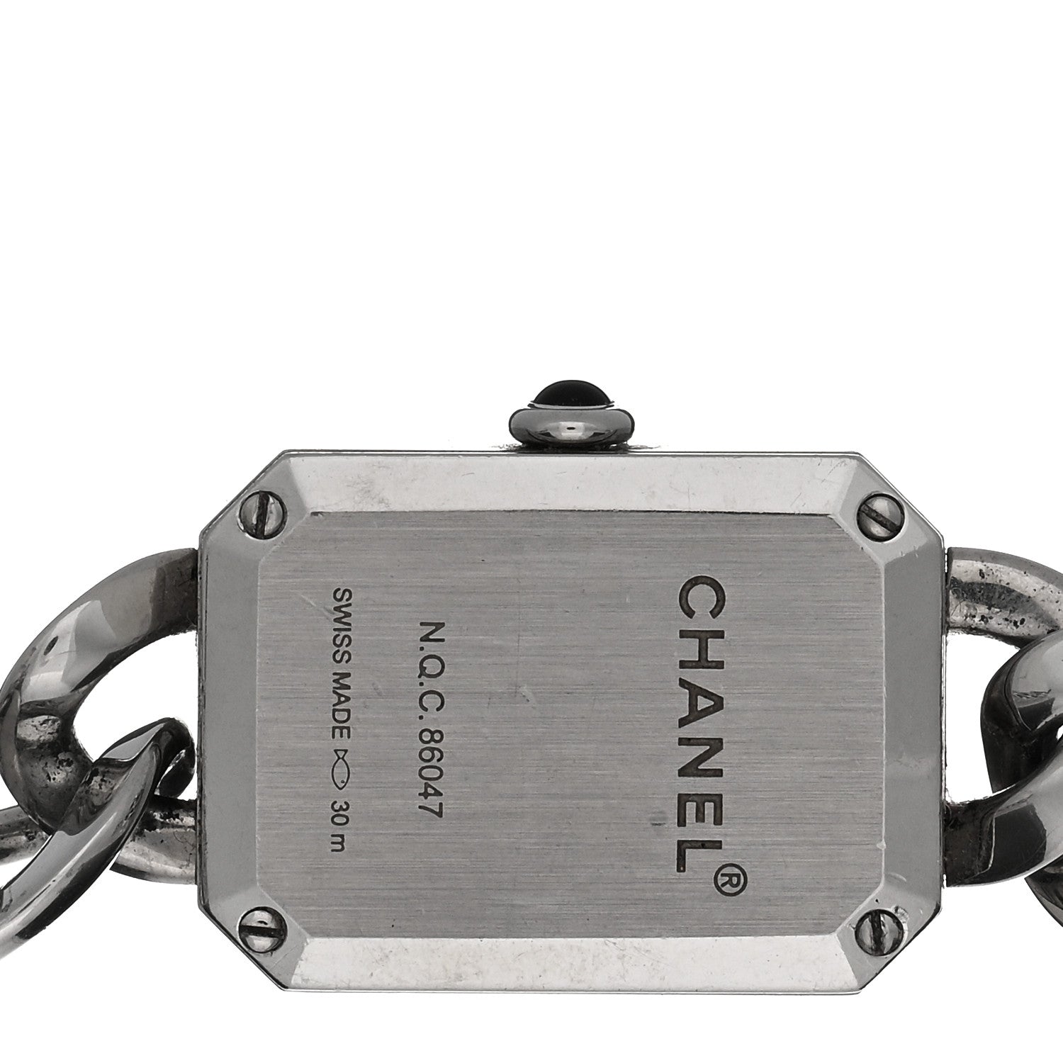 Chanel Stainless Steel 16mm Chain Premiere Quartz Watch Black 4 of 5