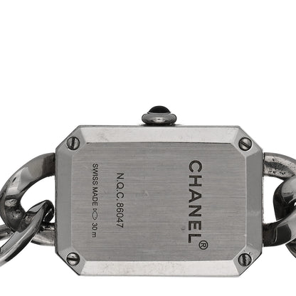 Chanel Stainless Steel 16mm Chain Premiere Quartz Watch Black 4 of 5
