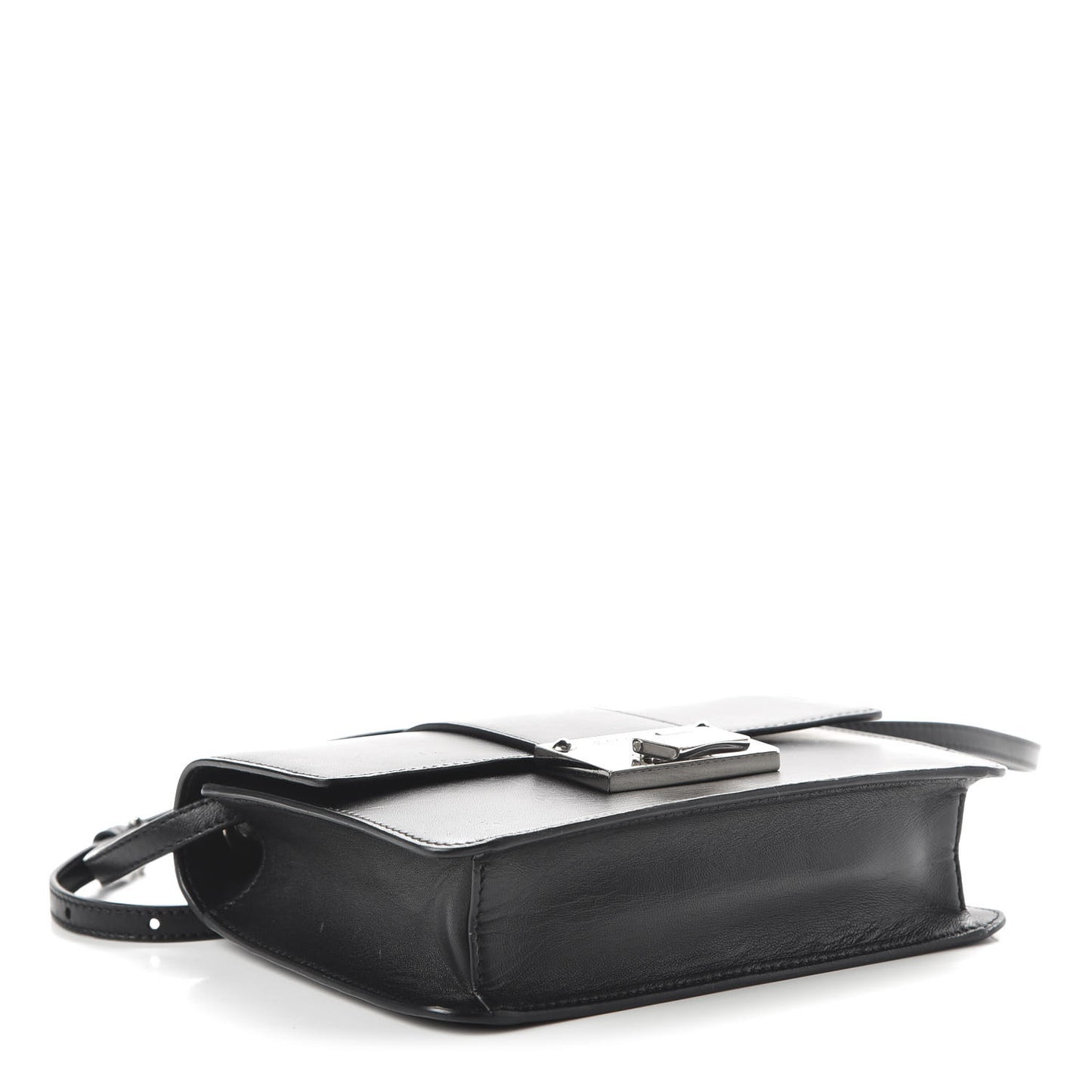 Smooth Calfskin Rebel Crossbody Bag Black