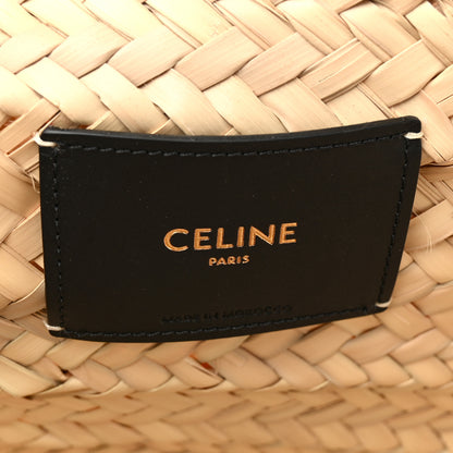 Celine X DAVID KRAMER Raffia Calfskin Panier Bag White 6 of 11