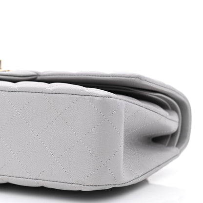 Chanel Caviar Quilted Medium Double Flap Grey 9 of 9
