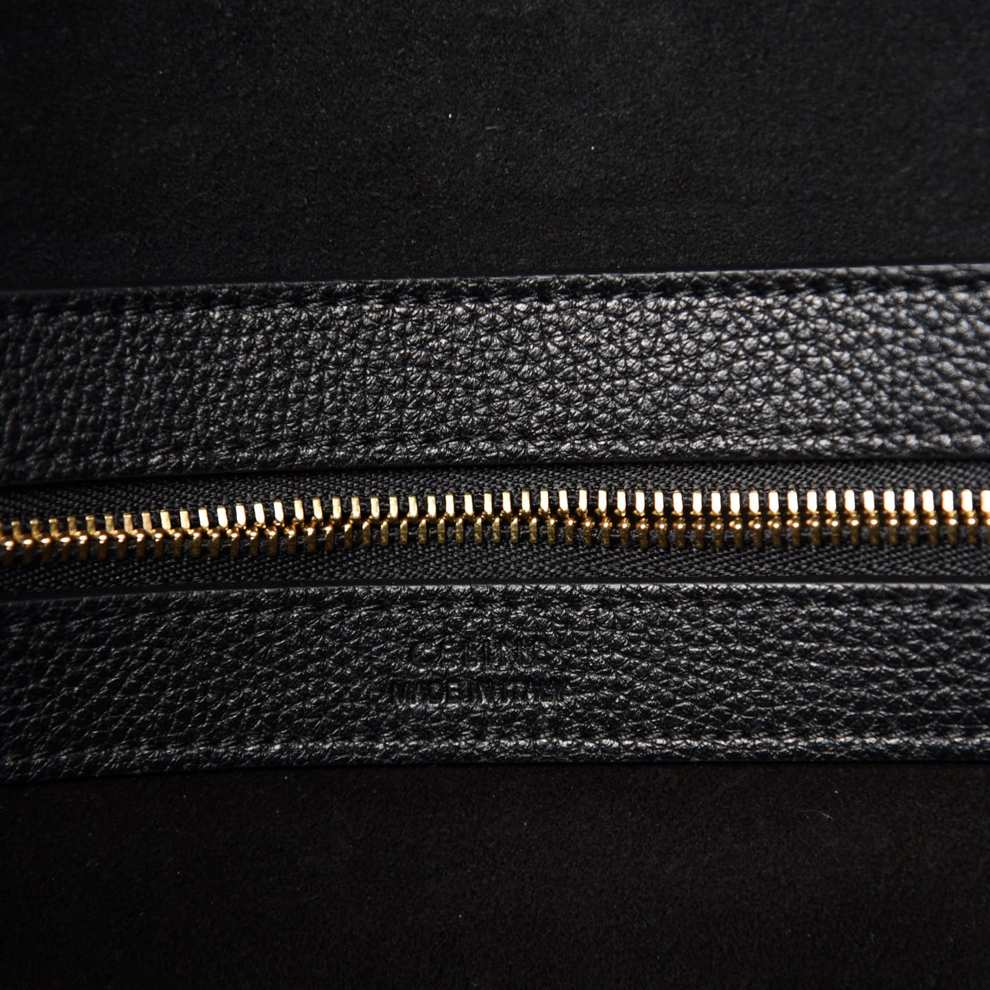 Soft Grained Calfskin Small Belt Cabas Phantom Black