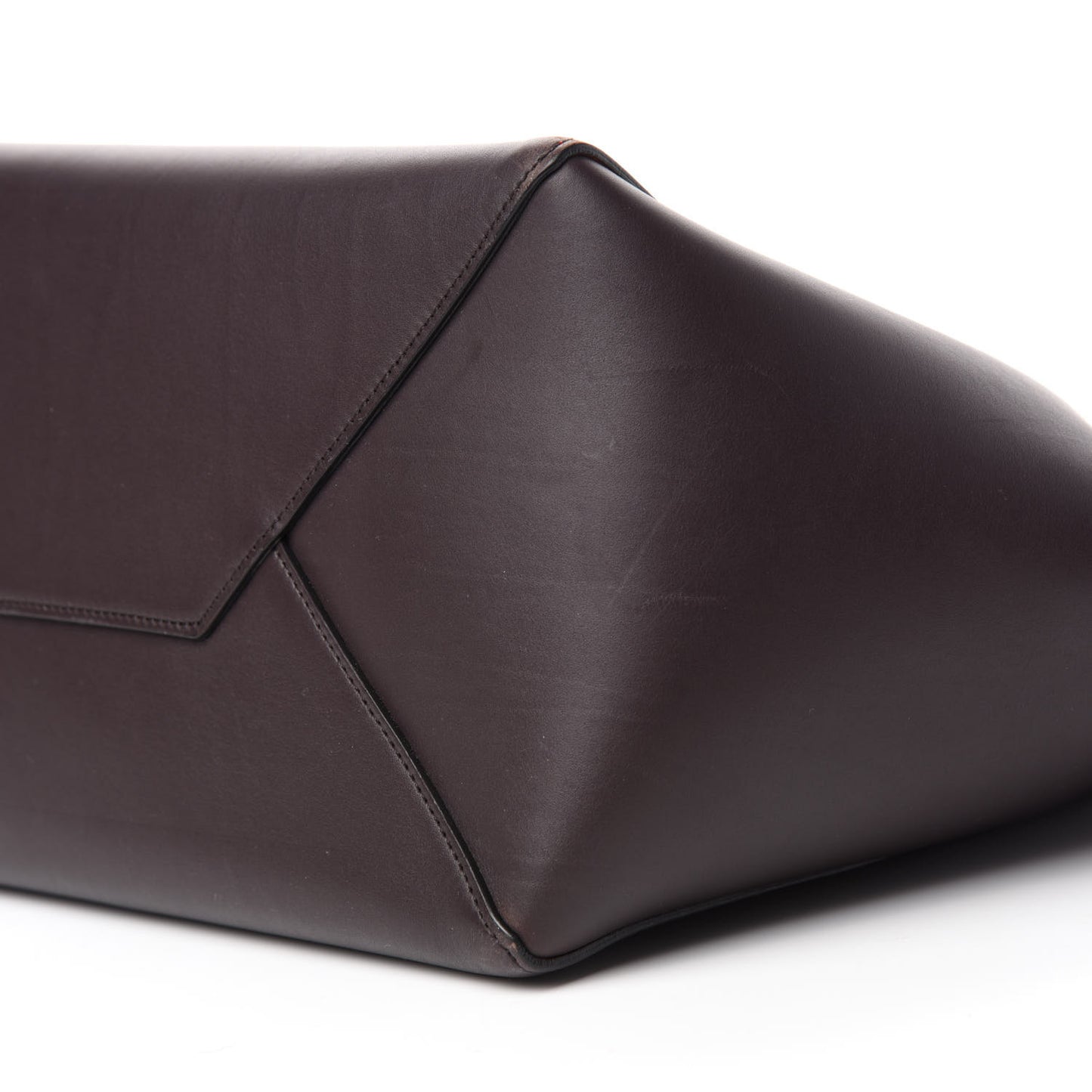 Smooth Calfskin Small Belt Cabas Phantom Dark Brown