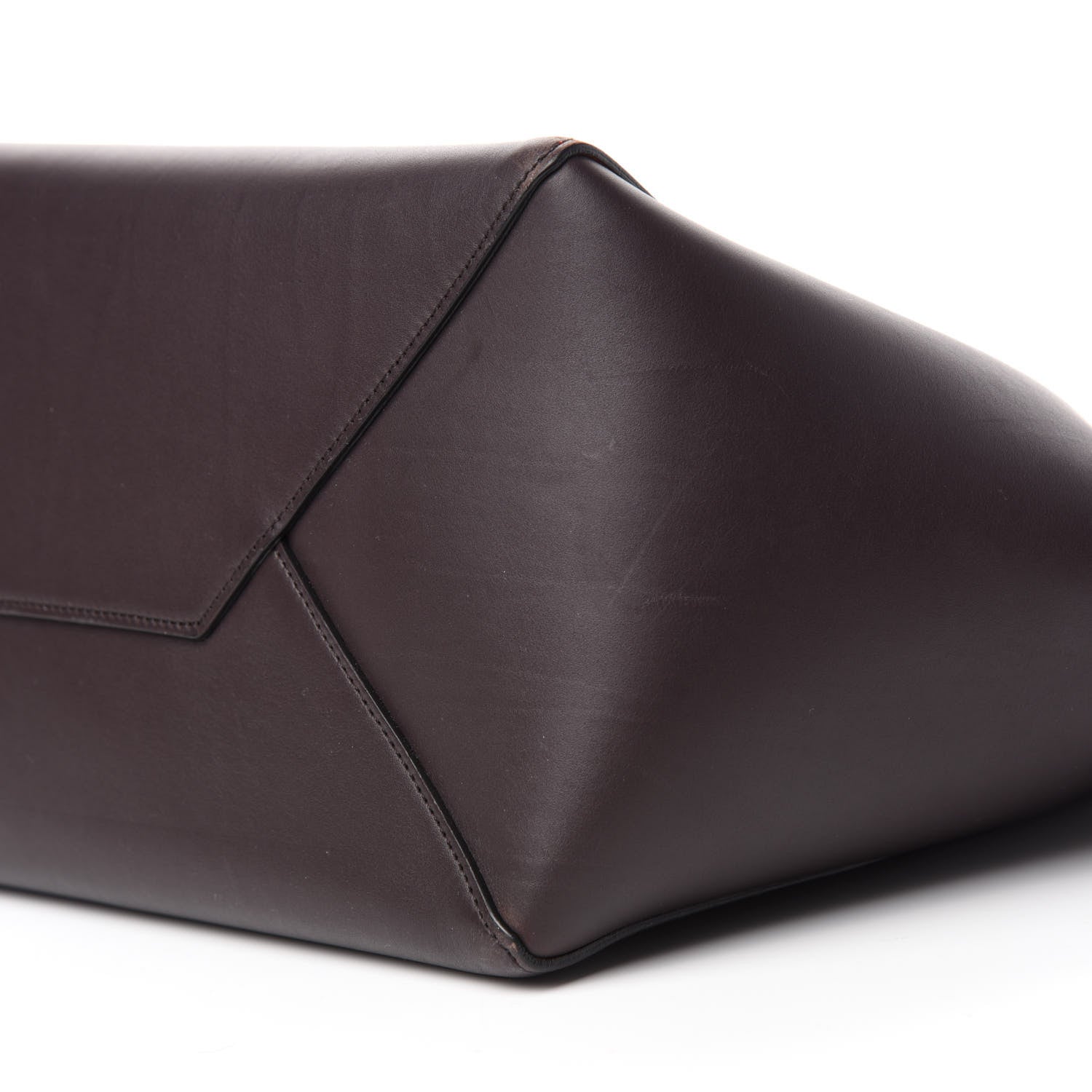 Celine Smooth Calfskin Small Belt Cabas Phantom Dark Brown 7 of 9