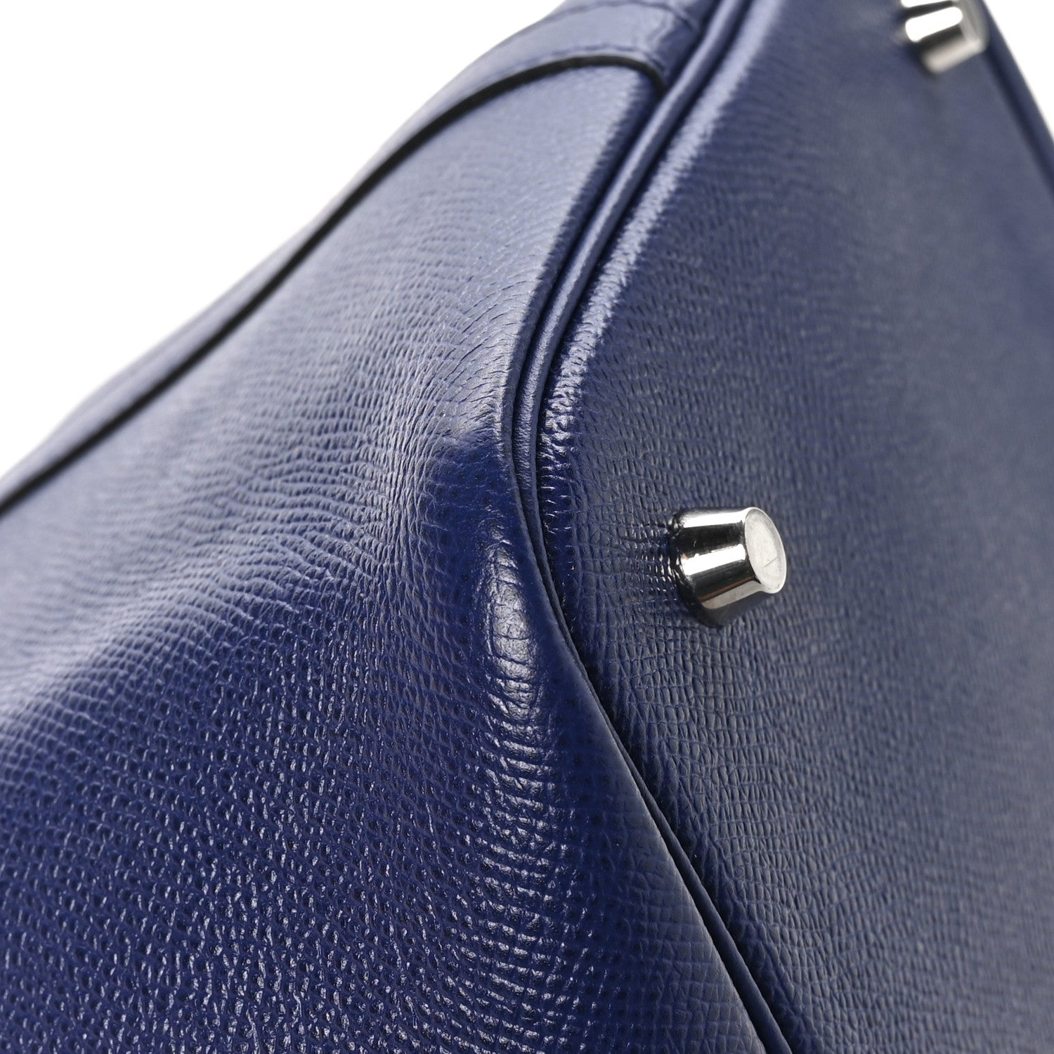 Hermes Epsom Tressage De Cuir Picotin Lock 22 MM Bleu Encre Brique Black 11 of 12
