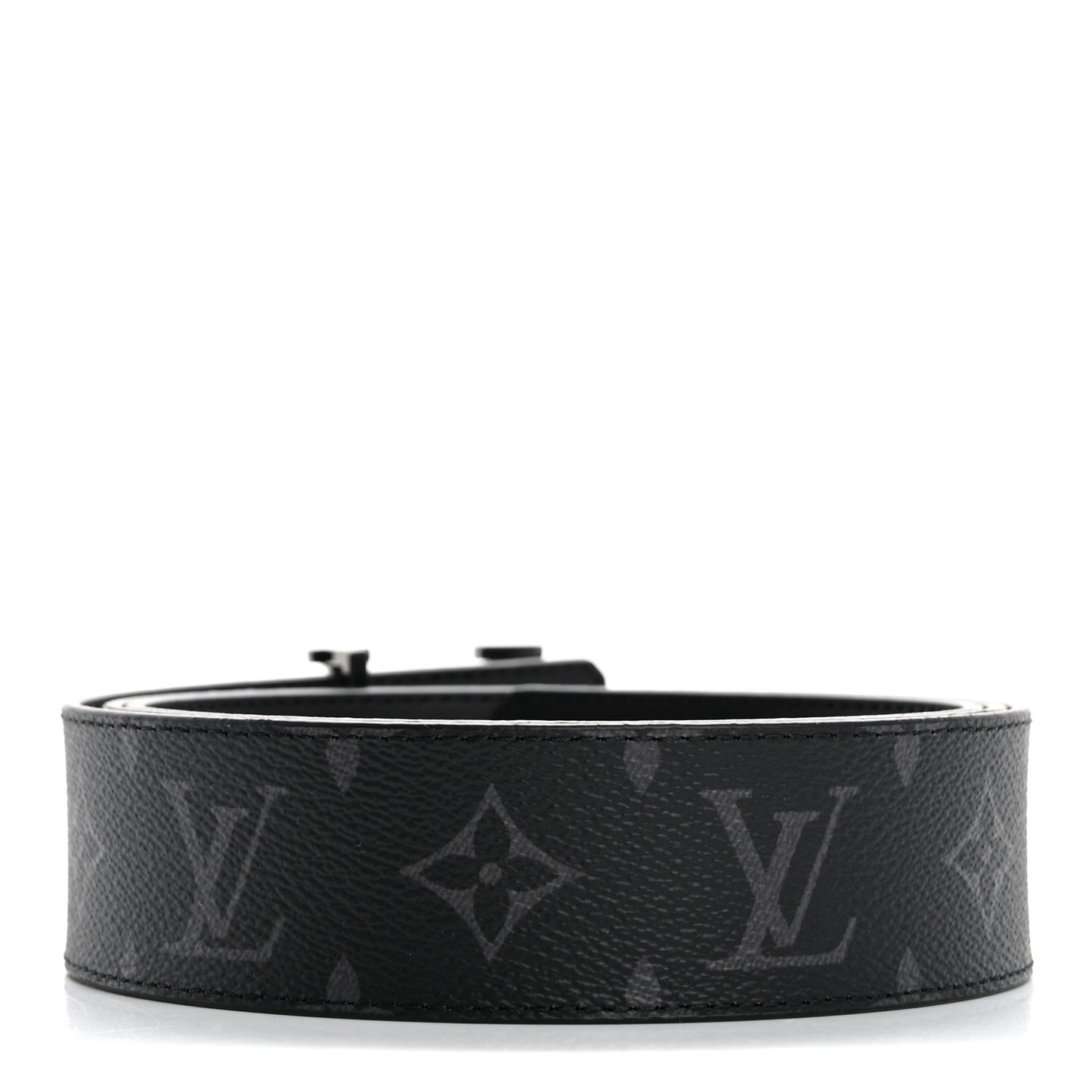 Calfskin Monogram Eclipse 40mm LV Initiales Reversible Belt 110 44