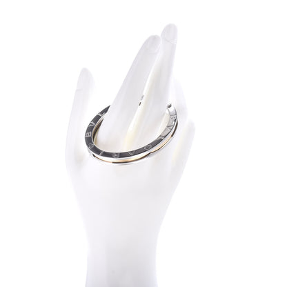 Bulgari 18K Yellow Gold Stainless Steel B.Zero1 Bangle Bracelet S 2 of 4